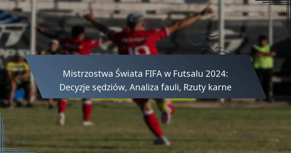 Mistrzostwa Świata FIFA w Futsalu 2024: Decyzje sędziów, Analiza fauli, Rzuty karne