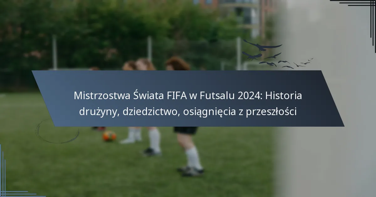 Mistrzostwa Świata FIFA w Futsalu 2024: Historia drużyny, dziedzictwo, osiągnięcia z przeszłości