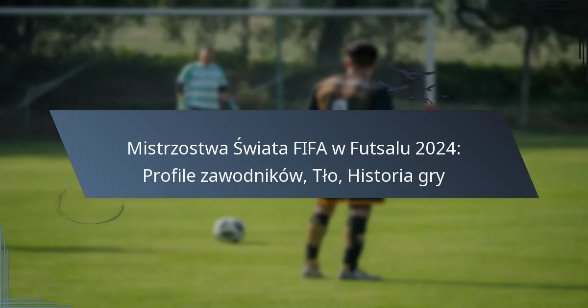 Mistrzostwa Świata FIFA w Futsalu 2024: Profile zawodników, Tło, Historia gry