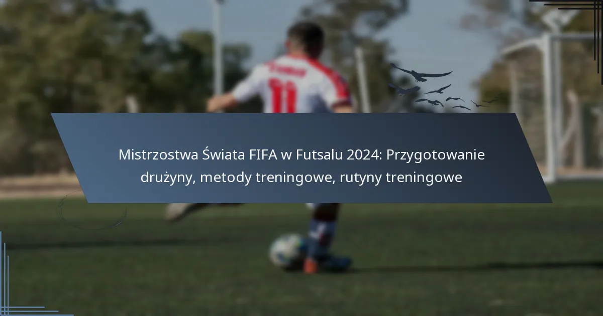 Mistrzostwa Świata FIFA w Futsalu 2024: Przygotowanie drużyny, metody treningowe, rutyny treningowe