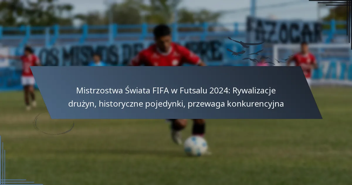 Mistrzostwa Świata FIFA w Futsalu 2024: Rywalizacje drużyn, historyczne pojedynki, przewaga konkurencyjna