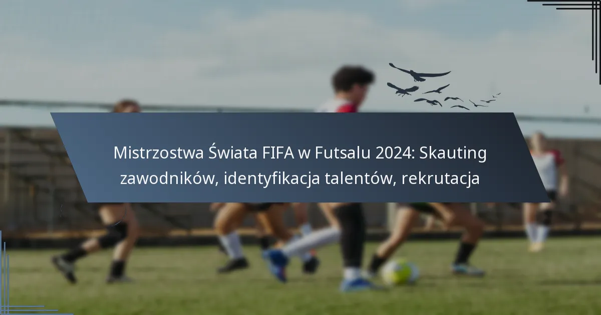 Mistrzostwa Świata FIFA w Futsalu 2024: Skauting zawodników, identyfikacja talentów, rekrutacja
