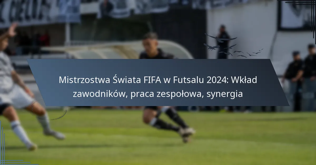 Mistrzostwa Świata FIFA w Futsalu 2024: Wkład zawodników, praca zespołowa, synergia