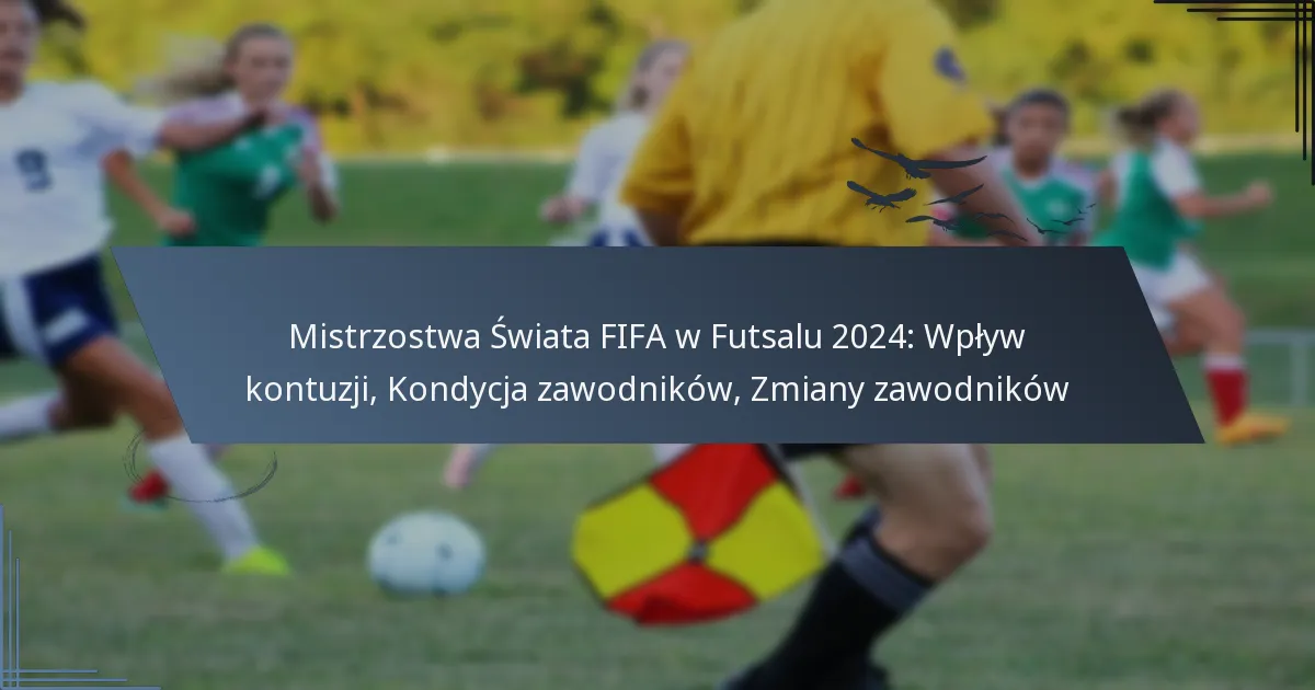 Mistrzostwa Świata FIFA w Futsalu 2024: Wpływ kontuzji, Kondycja zawodników, Zmiany zawodników