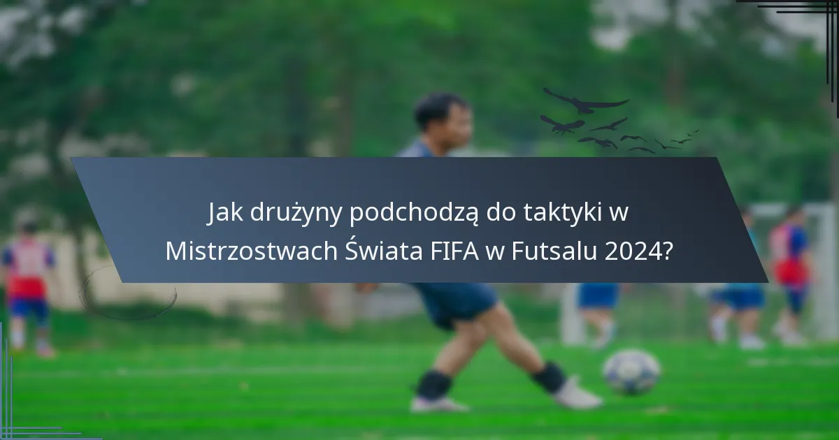 Jak drużyny podchodzą do taktyki w Mistrzostwach Świata FIFA w Futsalu 2024?