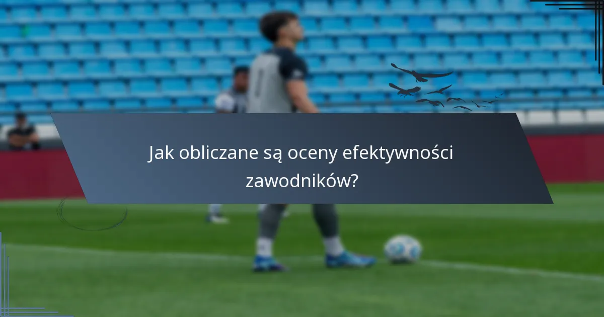 Jak obliczane są oceny efektywności zawodników?